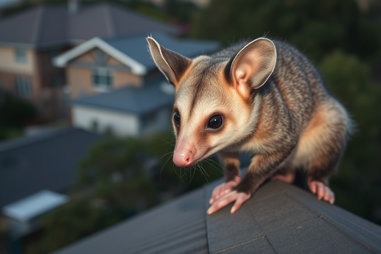 Possum in Tootgarook residential area